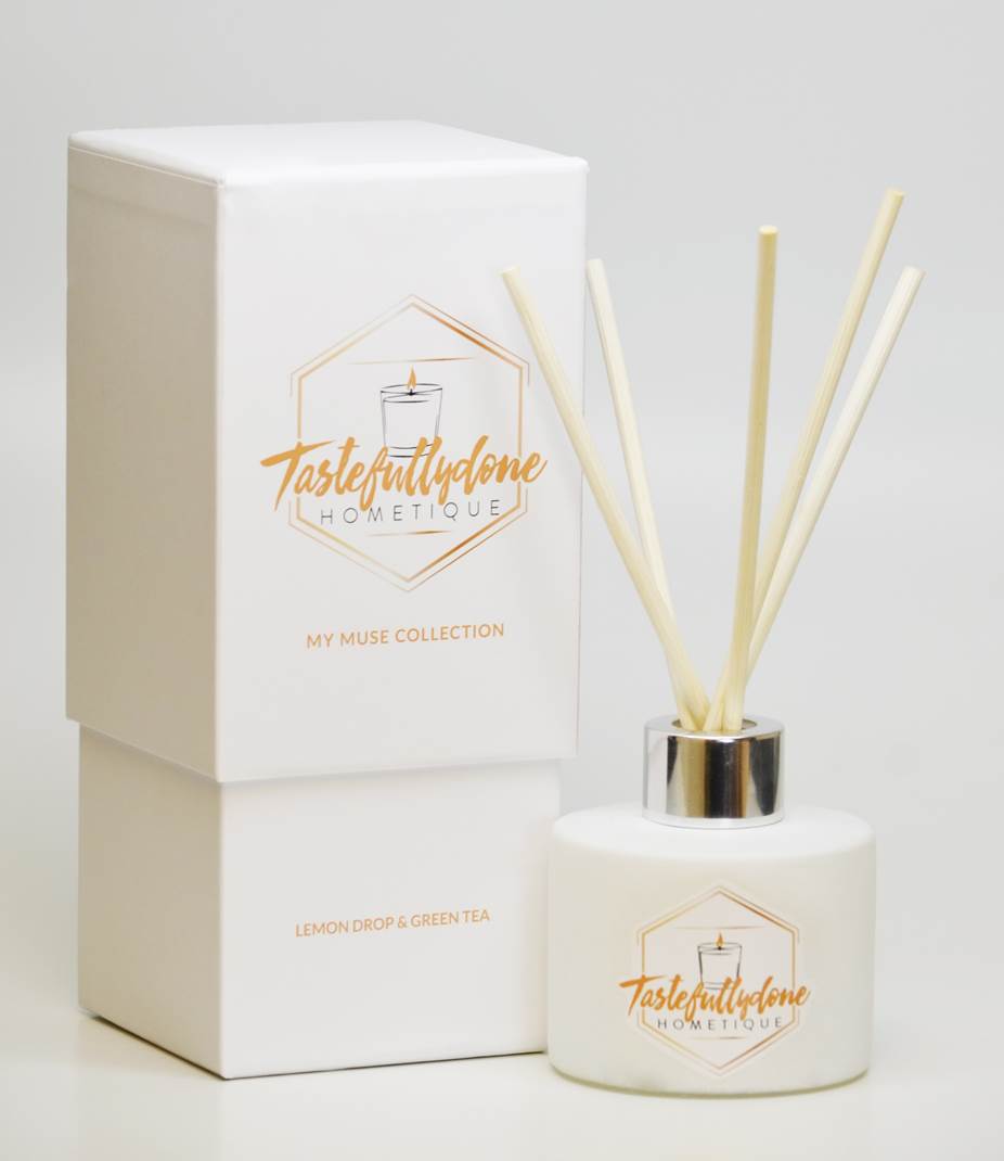 My Muse Fragrance Collection - Lemon Drop & Green Tea Reed Diffuser 3oz.
