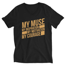 Load image into Gallery viewer, MY MUSE Block V-Neck T-Shirt