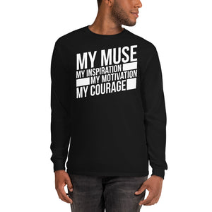 My Muse White Long Sleeve T-Shirt