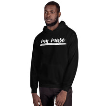 Load image into Gallery viewer, My Muse White Script Unisex Hoodie