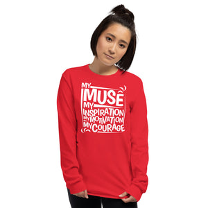 My Muse White Long Sleeve T-Shirt