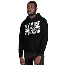Load image into Gallery viewer, My Muse White Unisex Hoodie